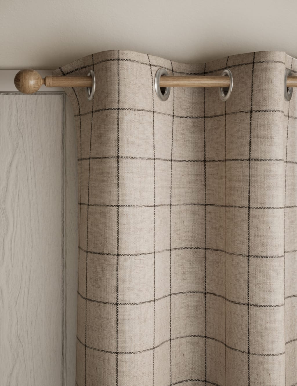 Windowpane Eyelet Blackout Curtains 1 of 6