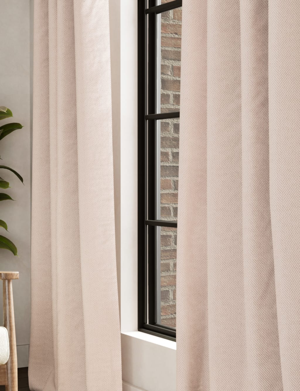 Herringbone Eyelet Curtains 2 of 5