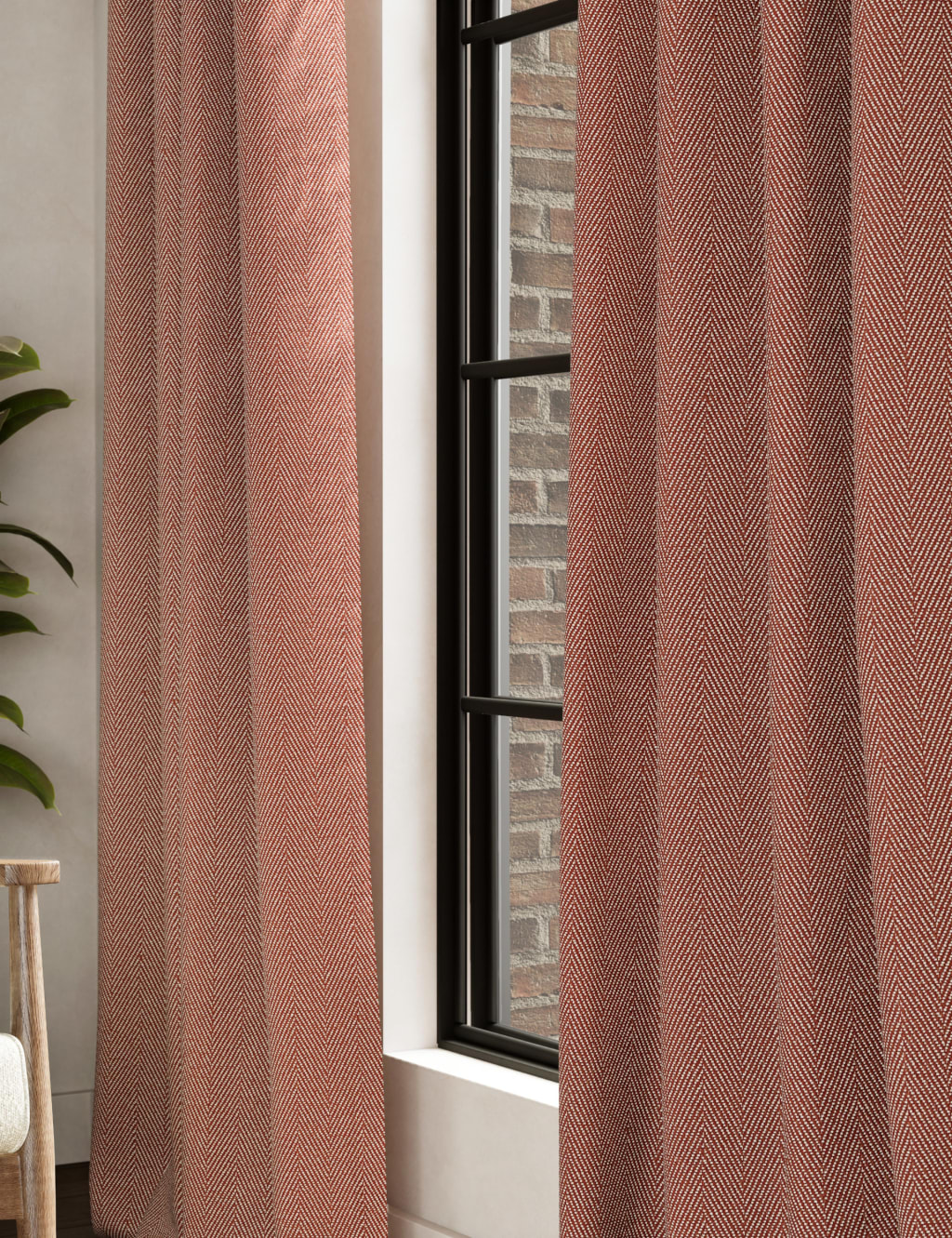 Herringbone Eyelet Curtains 2 of 5