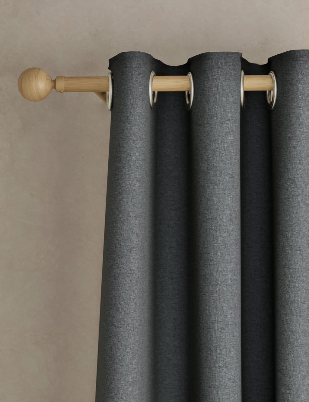 Brushed Eyelet Ultra Thermal Blackout Curtains 1 of 7