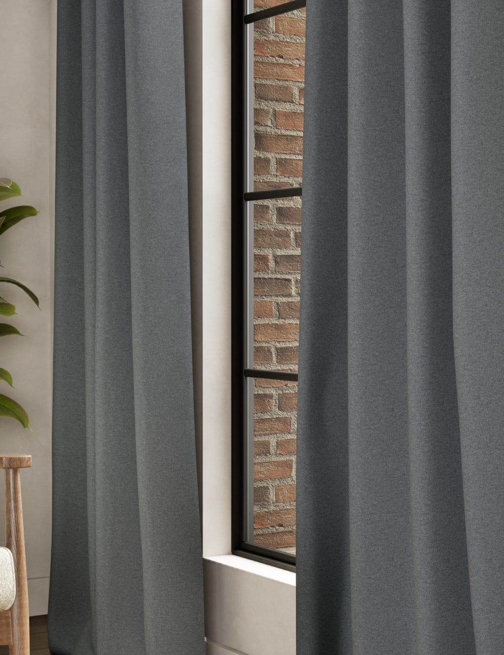 Brushed Eyelet Ultra Thermal Blackout Curtains 2 of 7