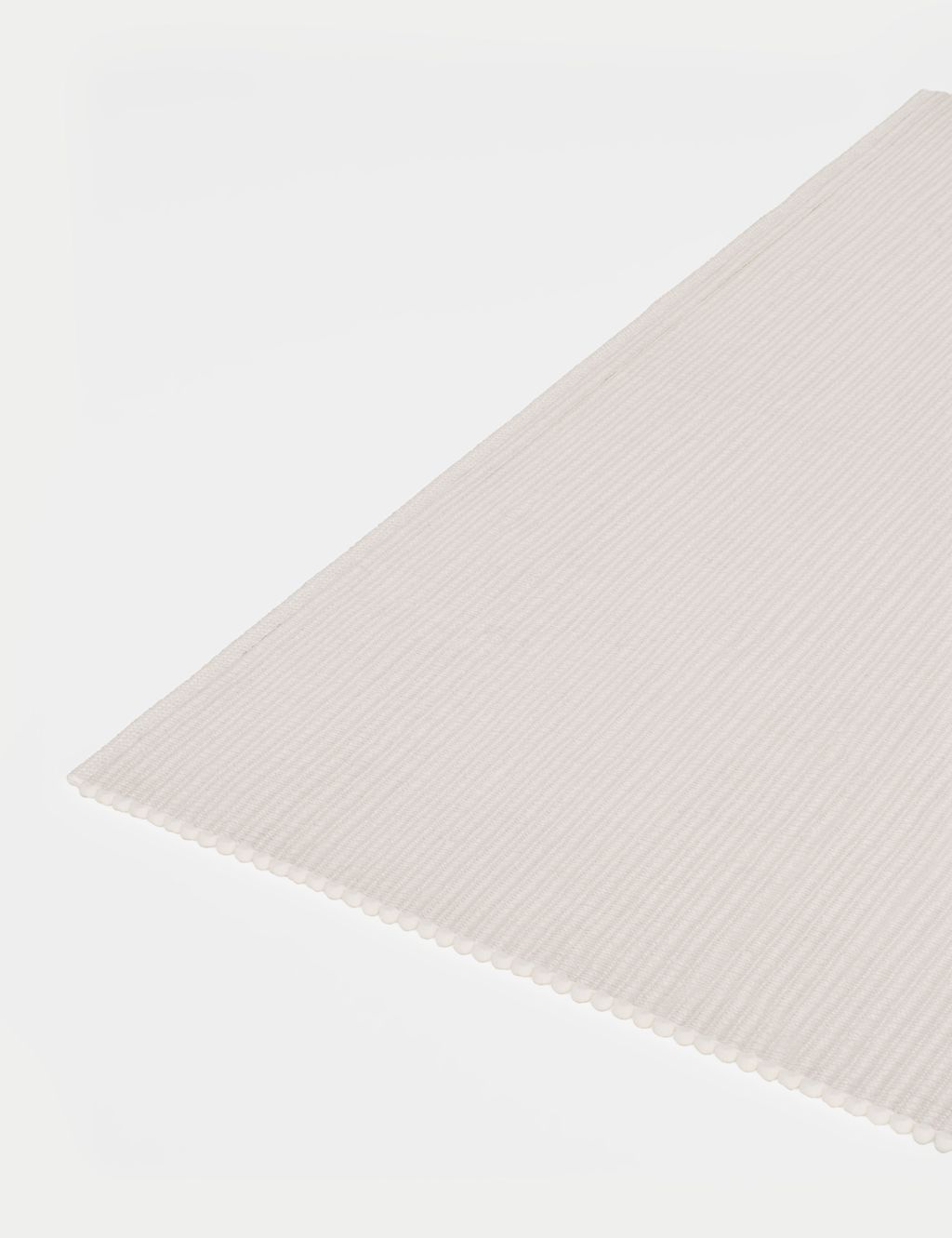 Plain Ribbed Rectangle Rug 4 of 5