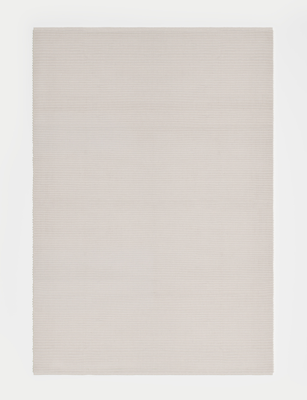 Plain Ribbed Rectangle Rug 2 of 5