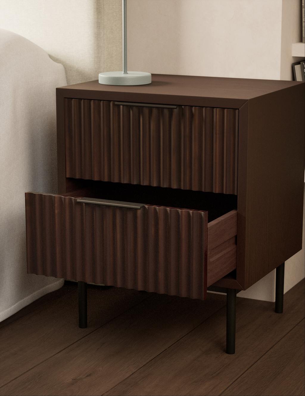 Wharf 2 Drawer Bedside Table 3 of 5