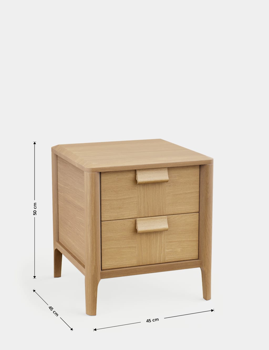 Hutch 2 Drawer Bedside Table 5 of 5