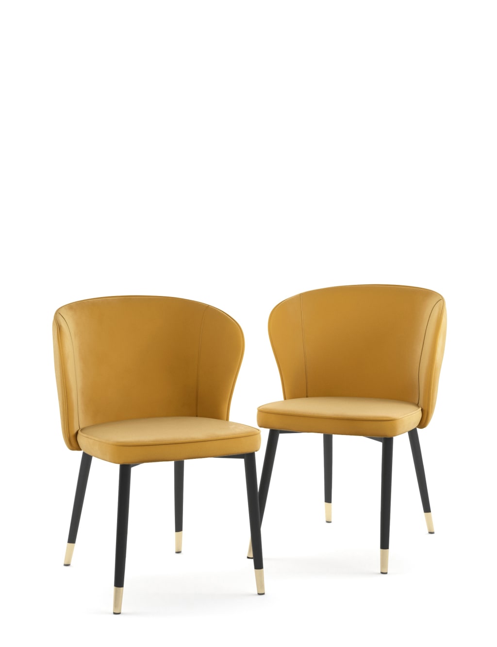 Set of 2 Palmer Velvet Dining Chairs 2 of 7