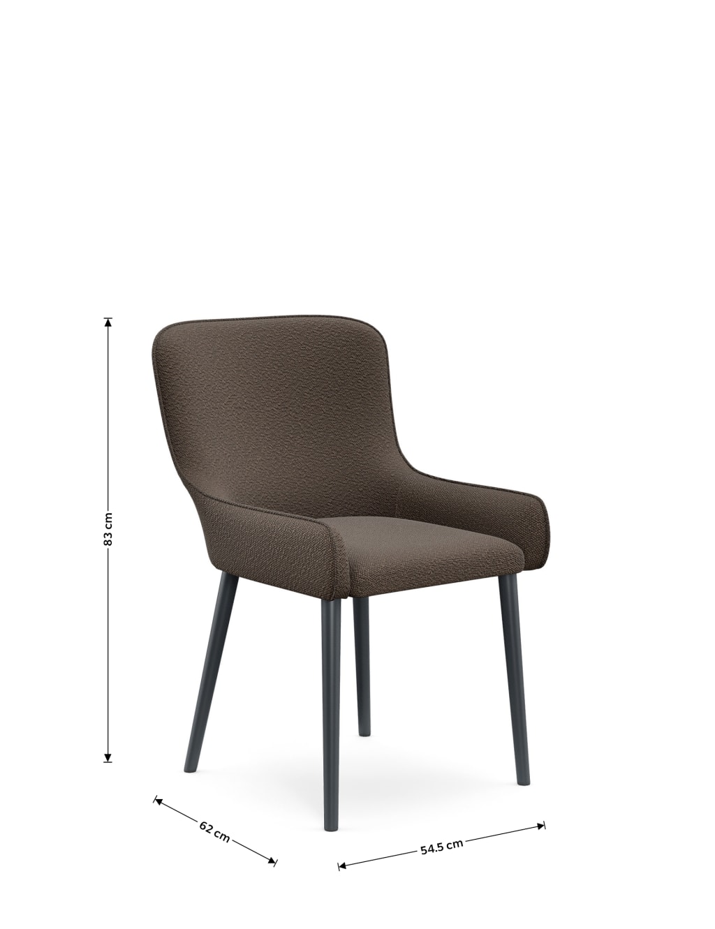 Set of 2 Braxton Boucle Dining Chairs 7 of 7