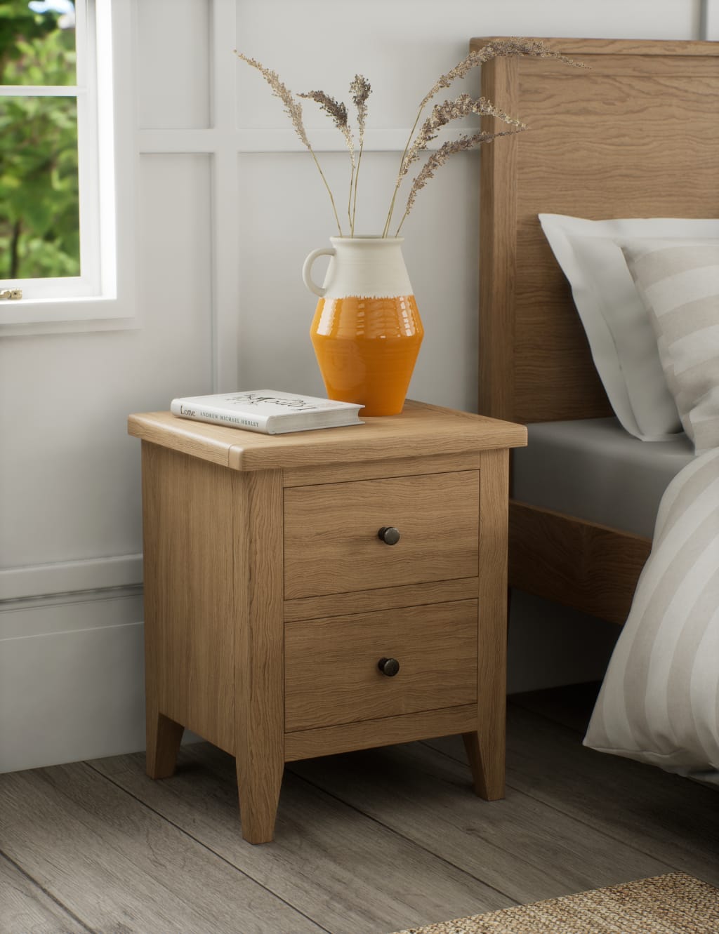 Amersham 2 Drawer Bedside Table 1 of 8