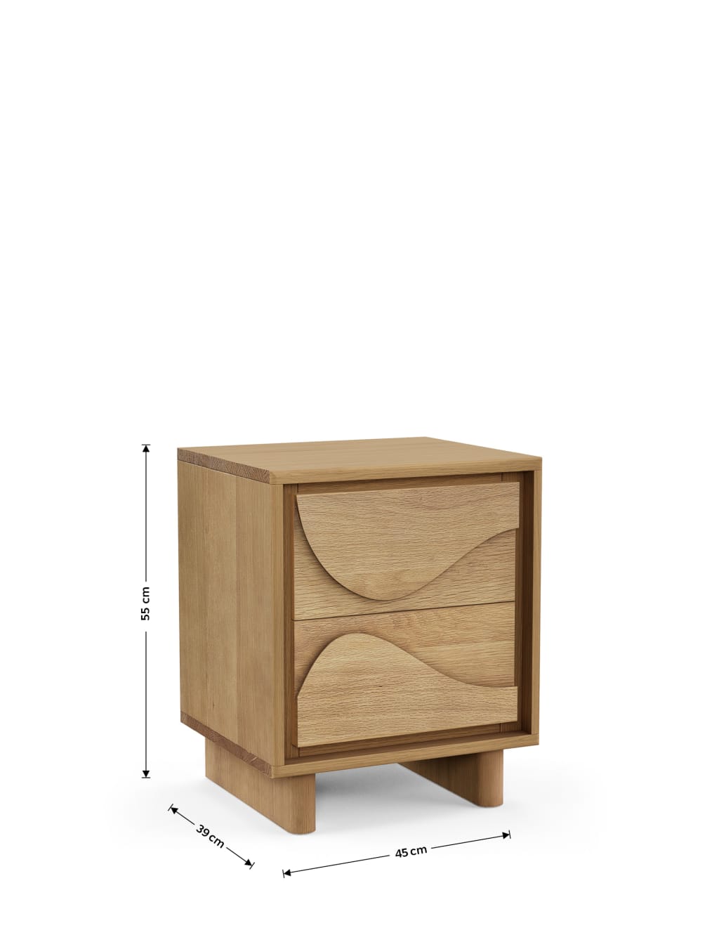Avery 2 Drawer Bedside Table 7 of 7