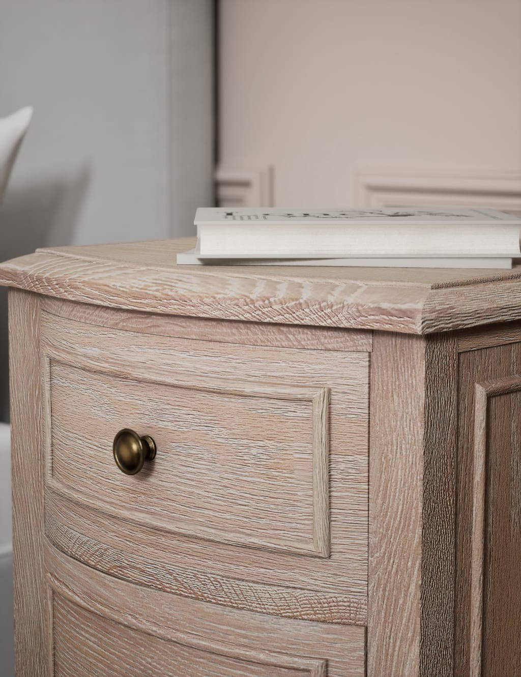 Crescent 2 Drawer Bedside Table 5 of 7