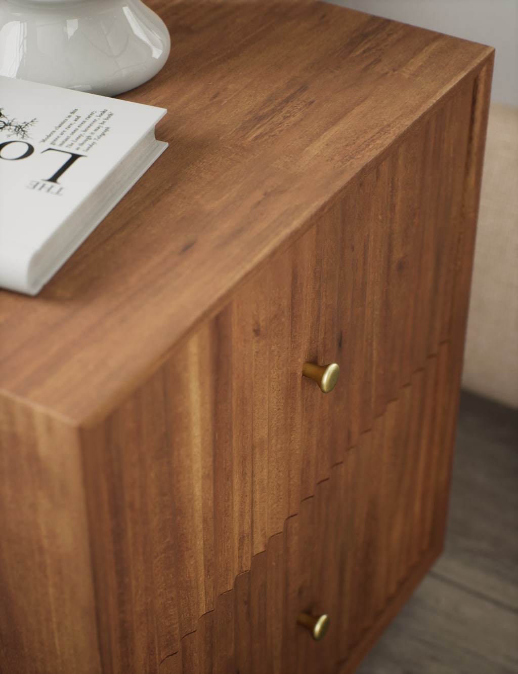 Langham 2 Drawer Bedside Table 5 of 8