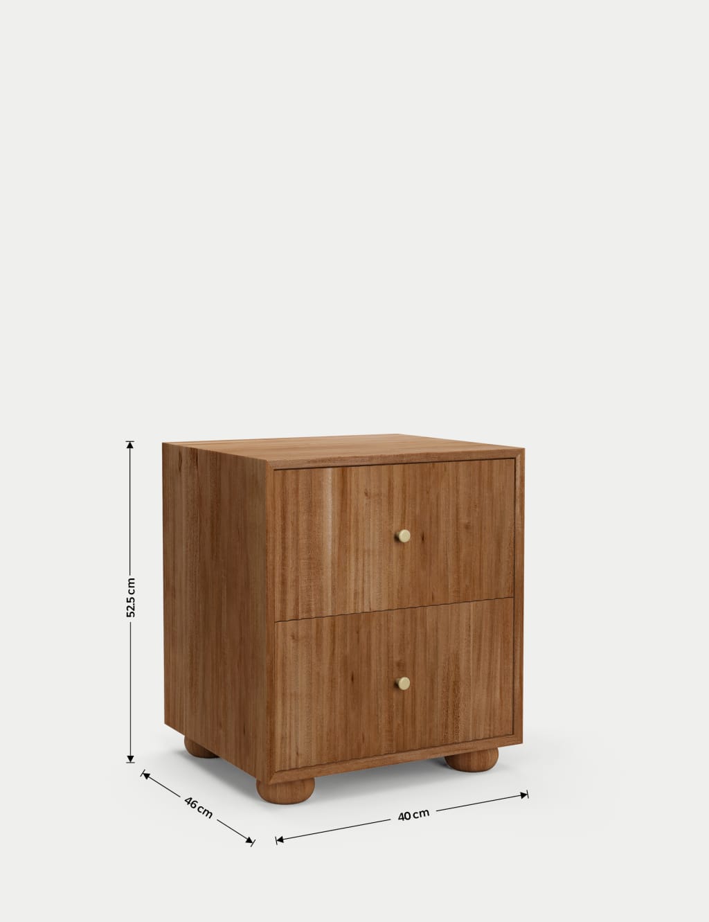 Langham 2 Drawer Bedside Table 7 of 8