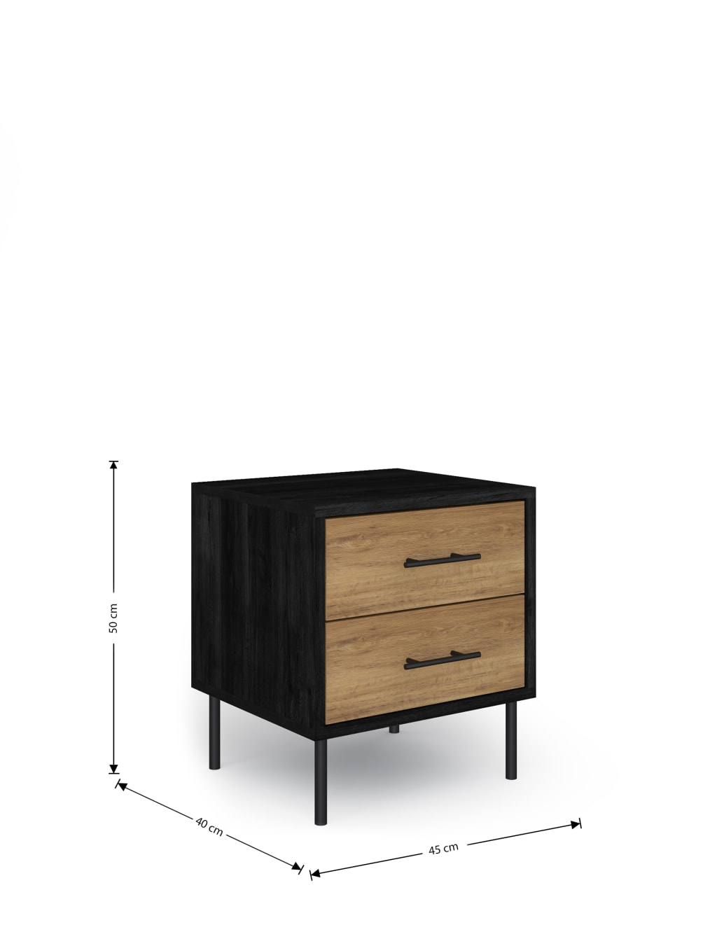 Holt 2 Drawer Bedside Table 6 of 7