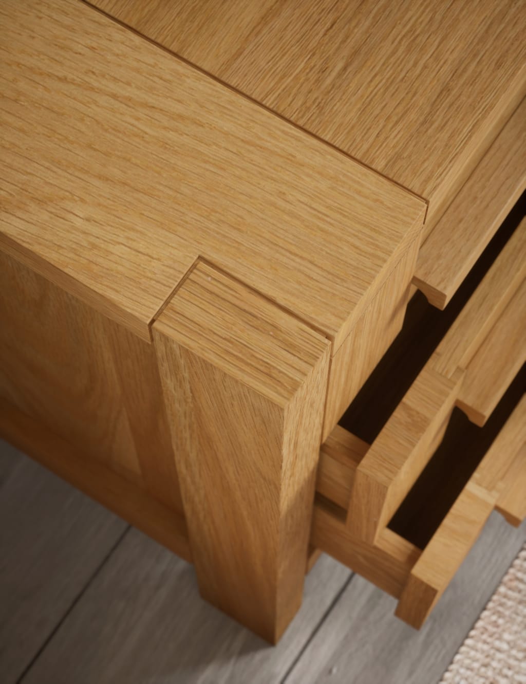 Sonoma™ 3 Drawer Bedside Table 7 of 10
