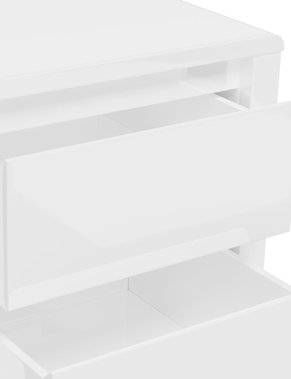 Loxton Gloss 2 Drawer Bedside Table 5 of 8