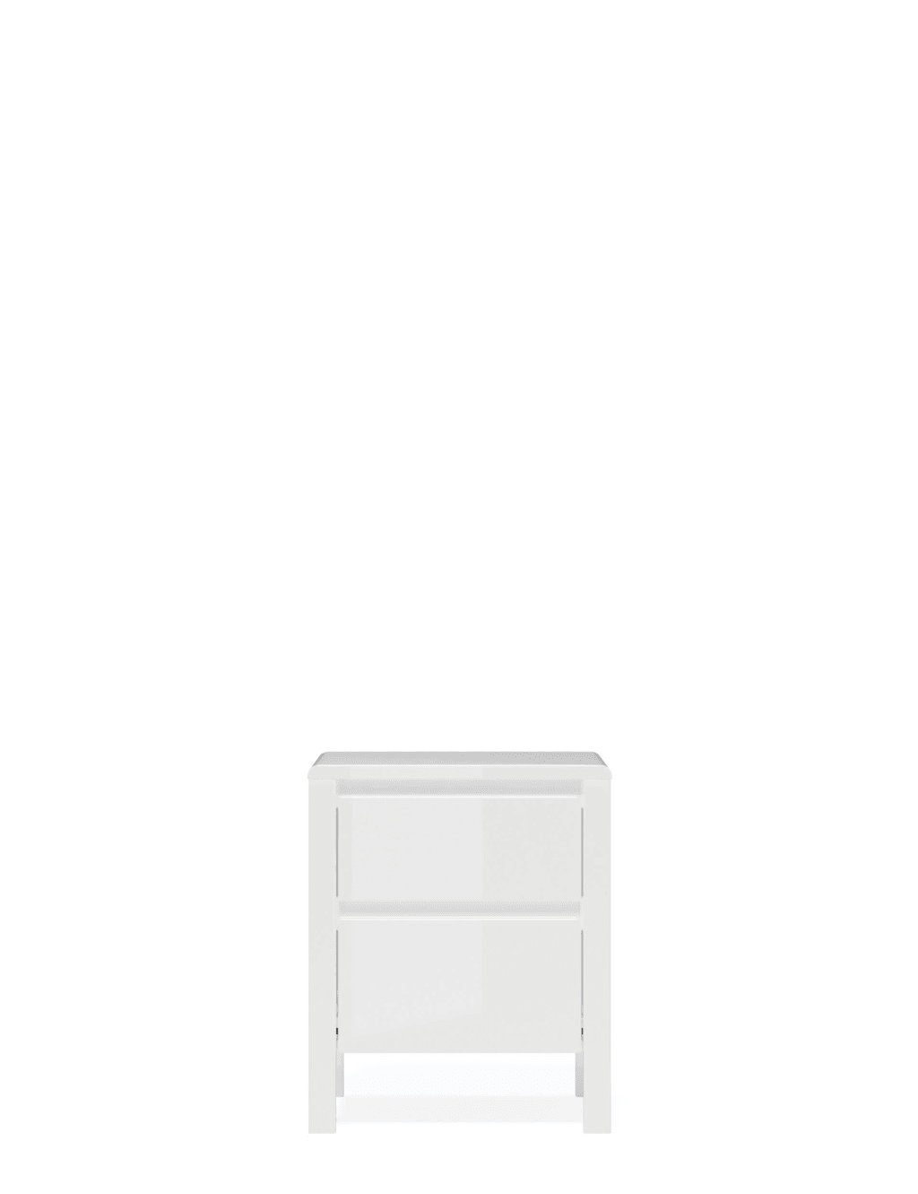 Loxton Gloss 2 Drawer Bedside Table 2 of 8