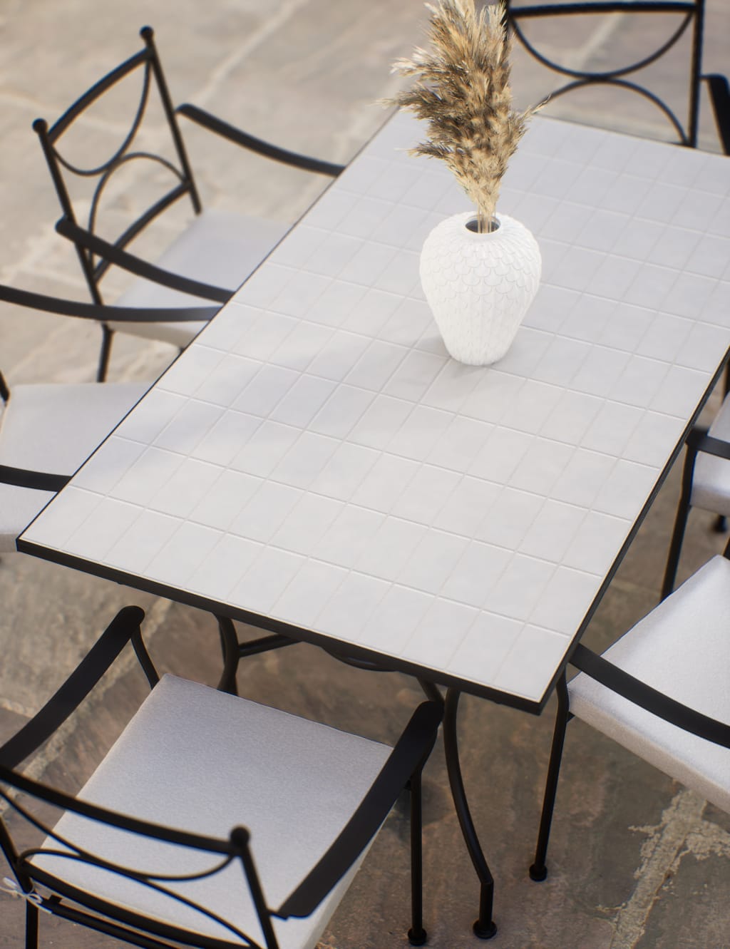 Pembroke 6 Seater Garden Dining Table & Chairs 3 of 6