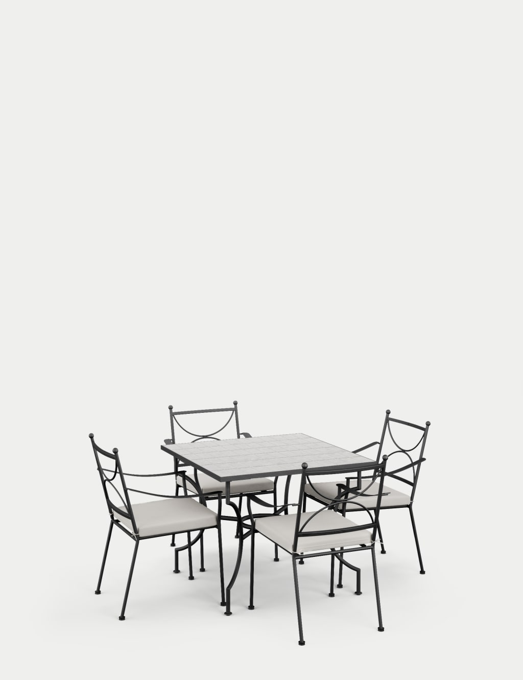 Pembroke 4 Seater Garden Dining Table & Chairs 2 of 7