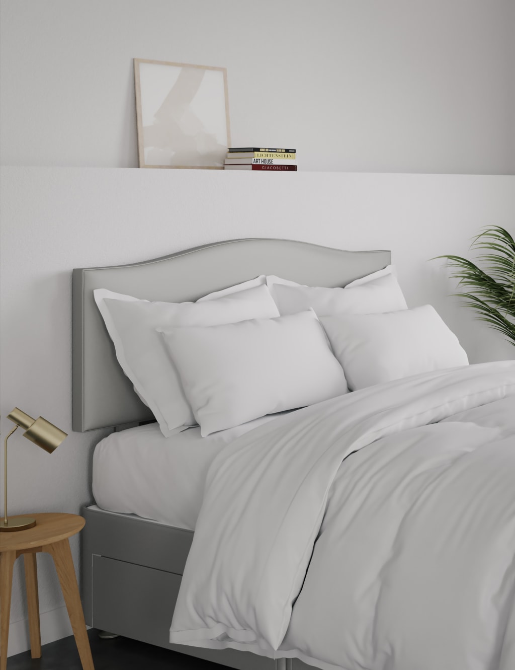 Classic Curve Button Strutted Headboard 1 of 4