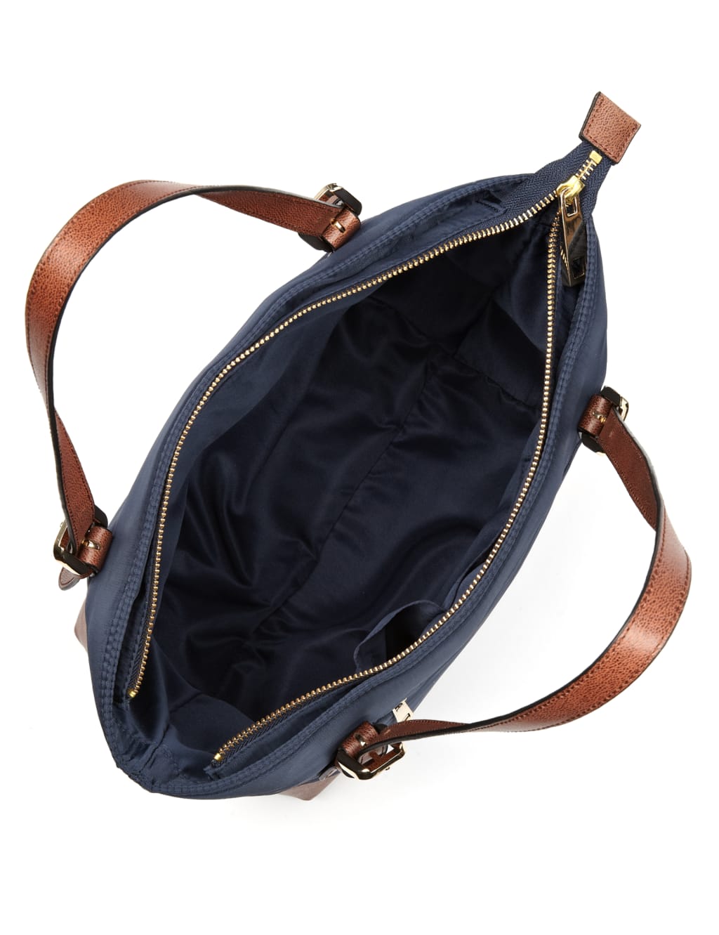 Leather Trim Double Handle Small Tote Bag 6 of 7