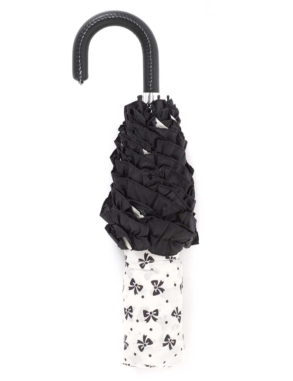 Frill Trim Ditsy & Bow Umbrella with Stormwear™ 2 of 3