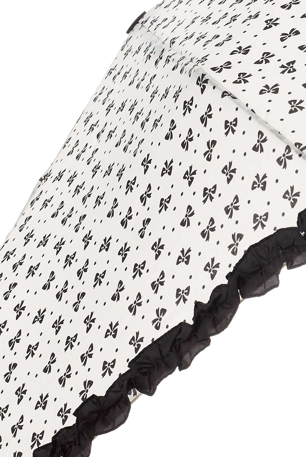 Frill Trim Ditsy & Bow Umbrella with Stormwear™ 3 of 3