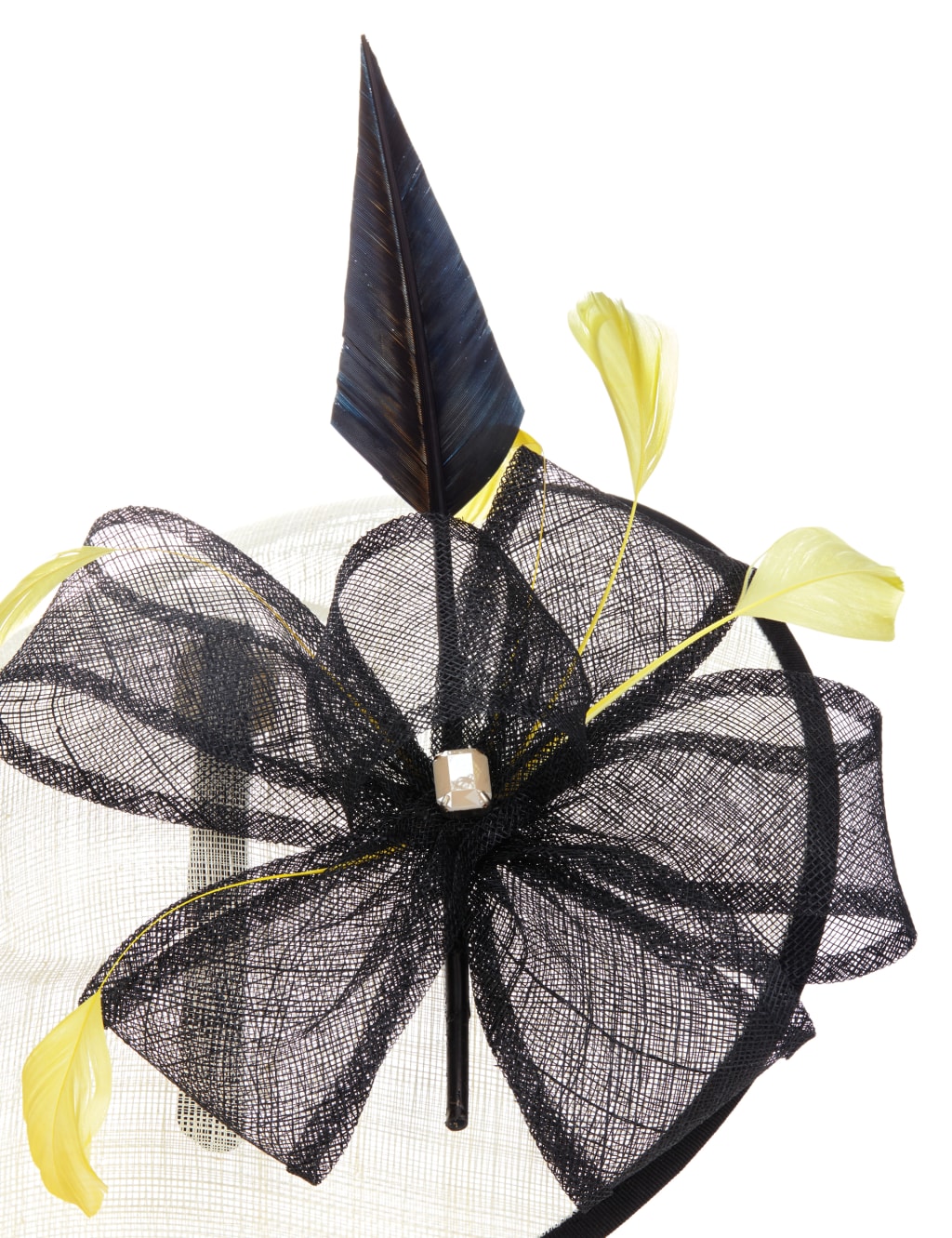 Jewel Embellished Feather Disc Fascinator 4 of 4