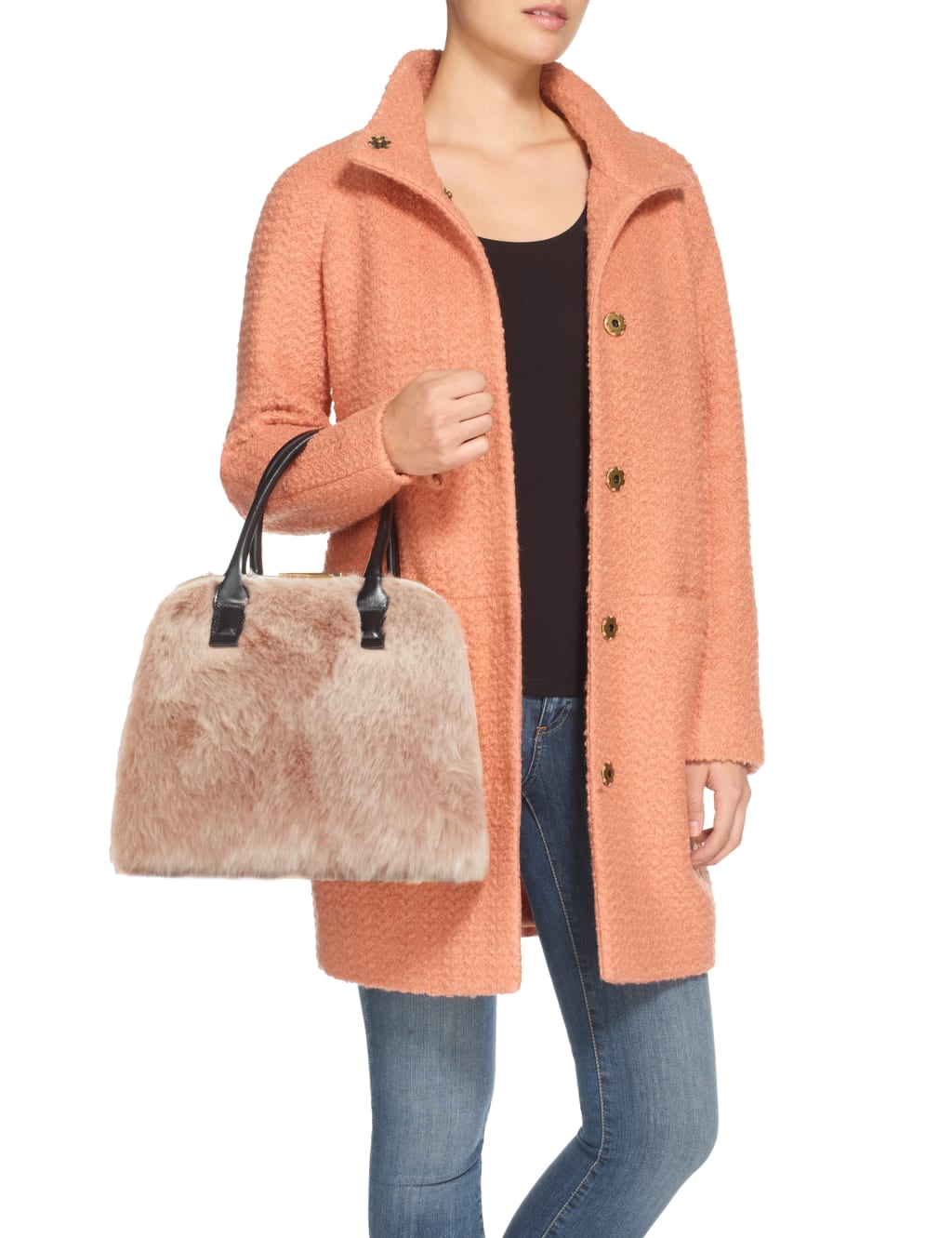 Faux Fur Frame Tote Bag | Limited Edition | M&S IE