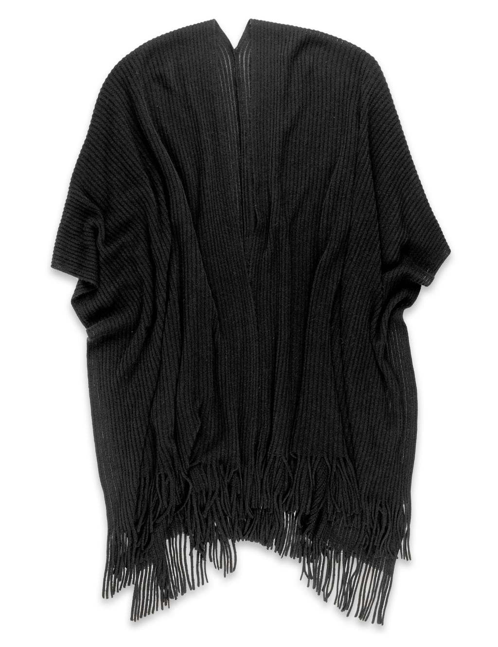 Cashmilon™ Tassel Trim Knitted Wrap 1 of 1