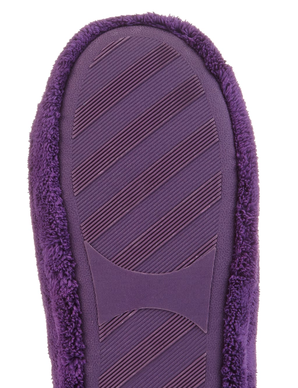 Towelling mule slippers top