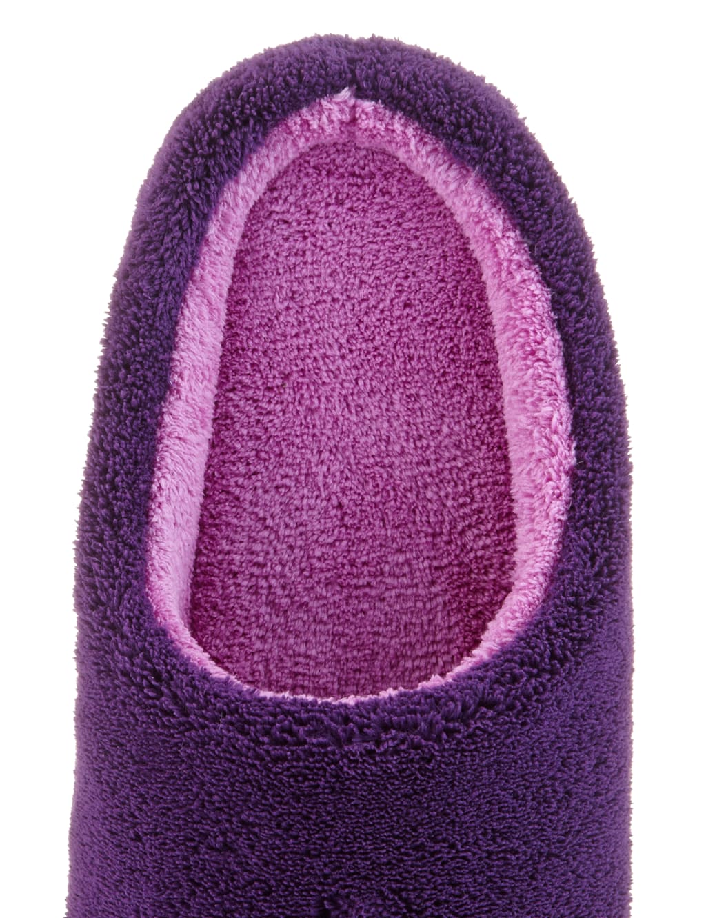 Towelling mule slippers on sale