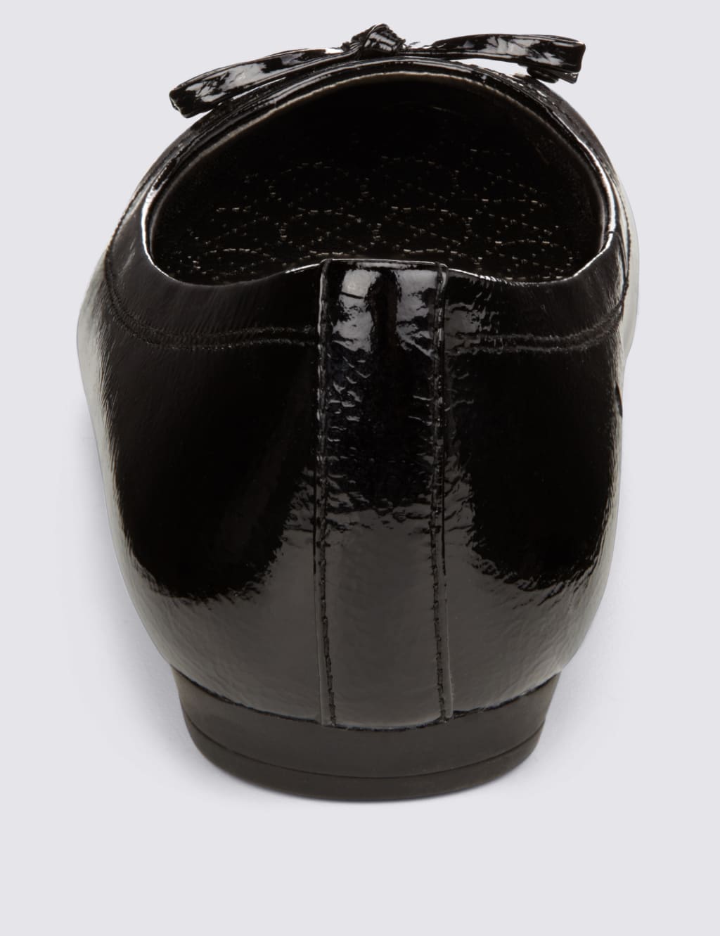 Freshfeet™ Leather Flat Bow Pumps with Insoli®a Flex® 3 of 4