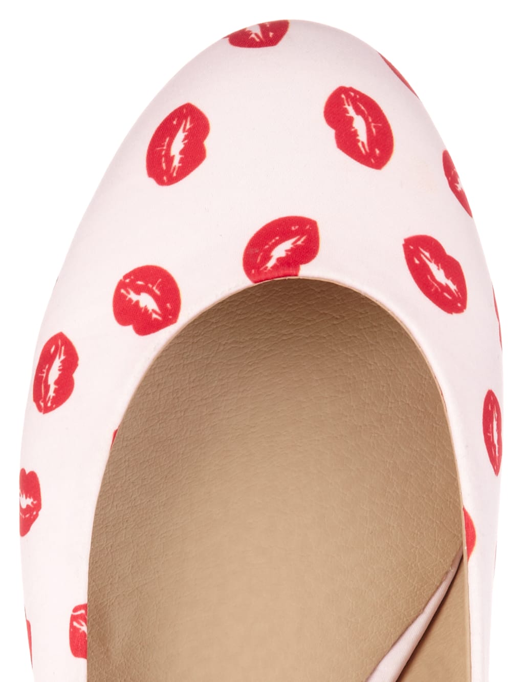 Lip Print Round Toe Pumps with Insolia Flex® 4 of 4