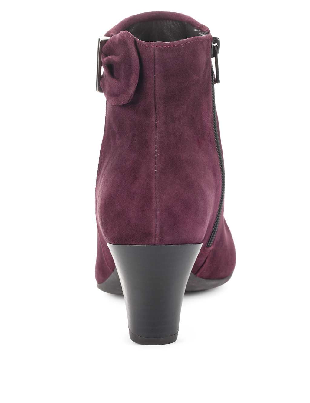 Suede Side Bow Ankle Boots with Stain Away™ 3 of 5