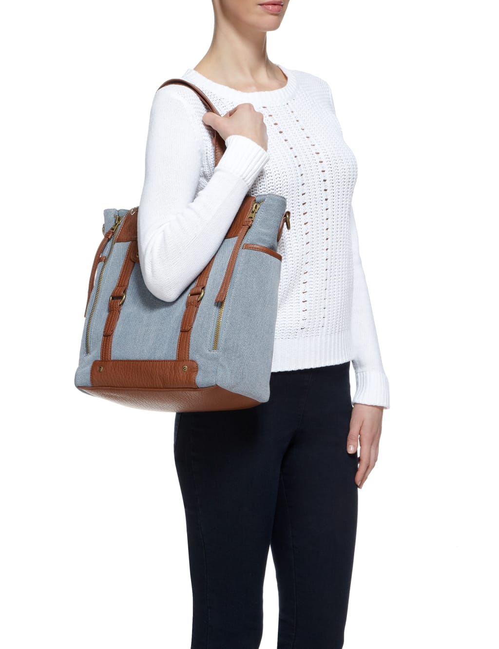 Denim Shopper Bag 3 of 6