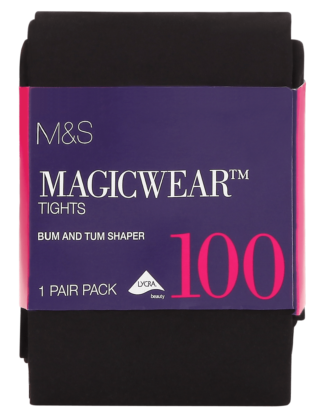 100 Denier Magicwear™ Bum & Tum Opaque Body Shaper Tights 2 of 4
