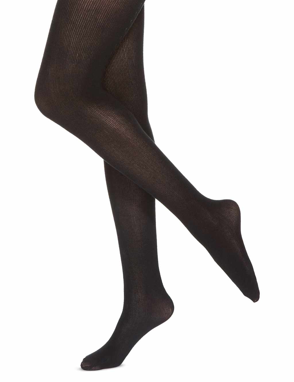 40 Denier Luxury Leaf design Opaque Tights 1 of 4