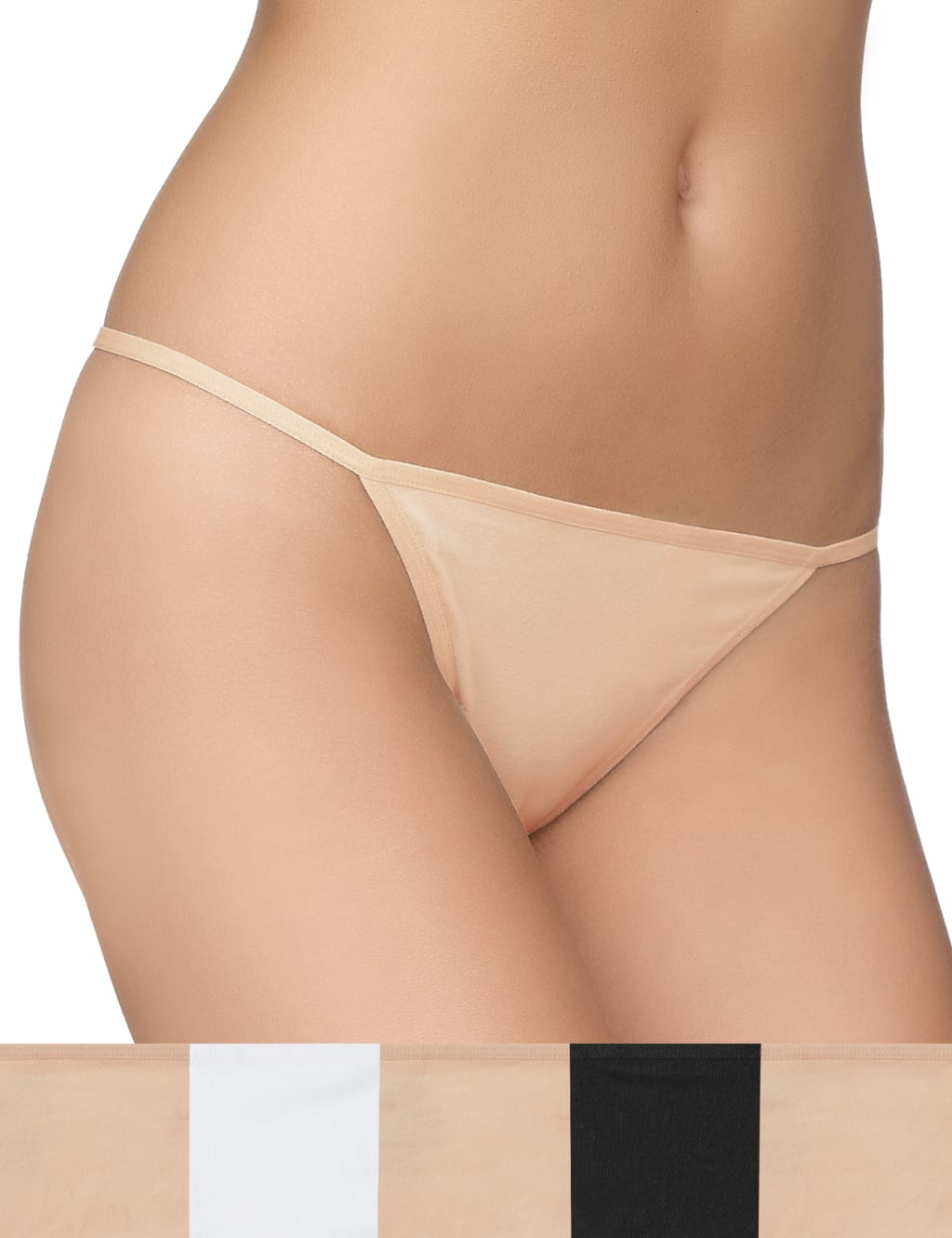 5 Pack Cotton Rich Low Rise Thongs 1 of 3