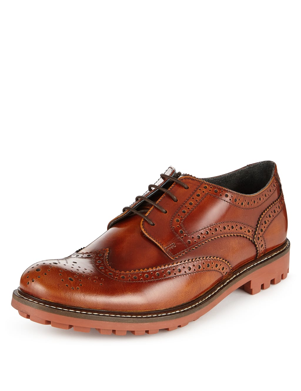 Leather Cleated Sole Brogue 1 of 3