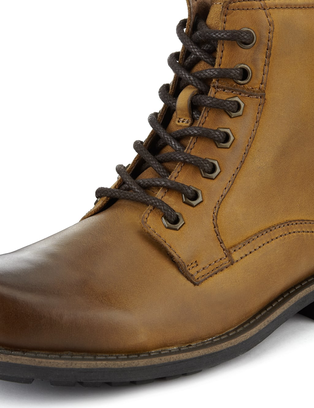 Leather Lace Up Ankle Boots 5 of 5