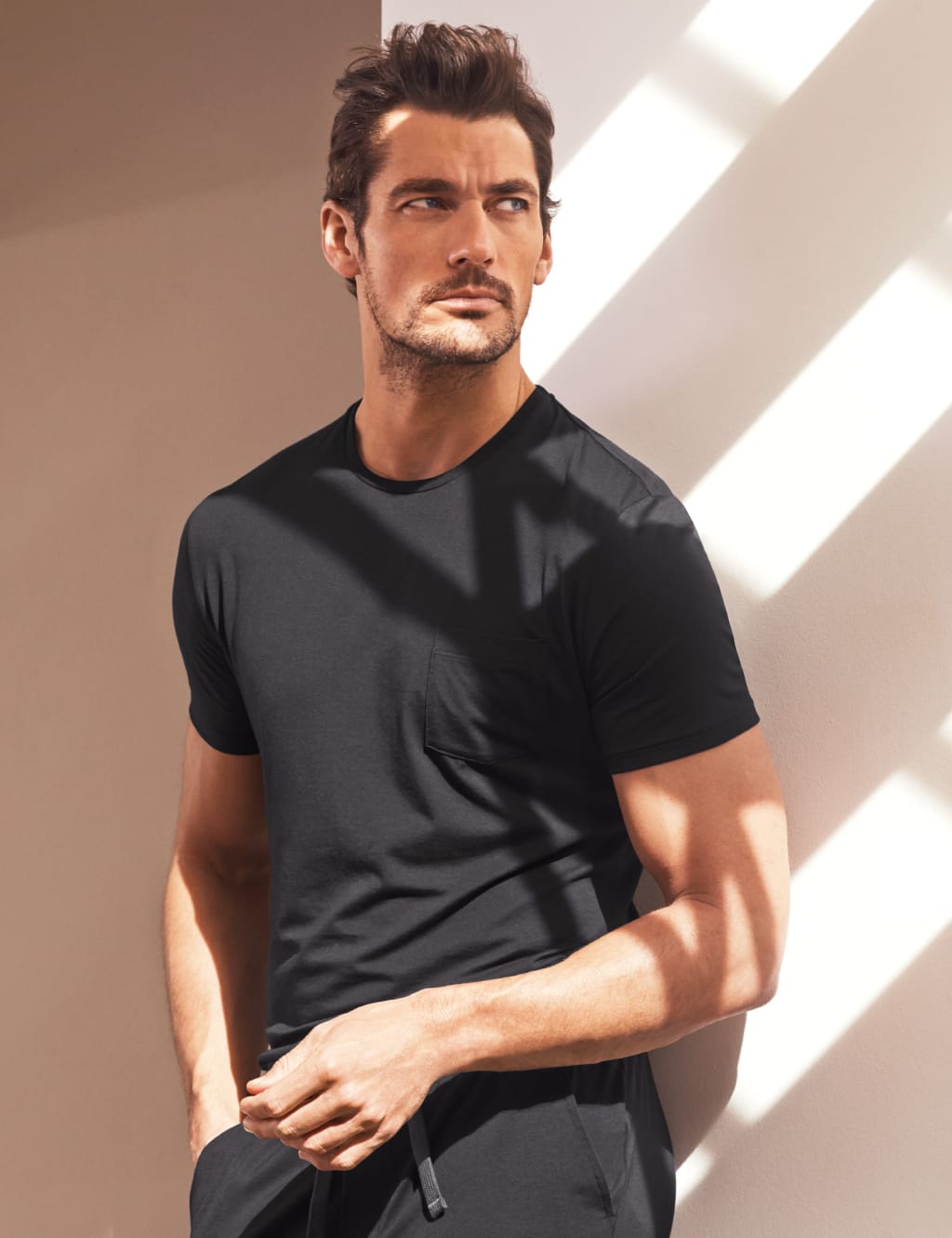 Slim Fit Short Sleeve Pyjama Top with Modal David Gandy for Autograph M S