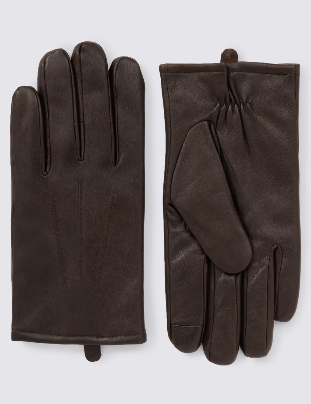 Touchscreen Leather Gloves with Thinsulate M S Collection M S