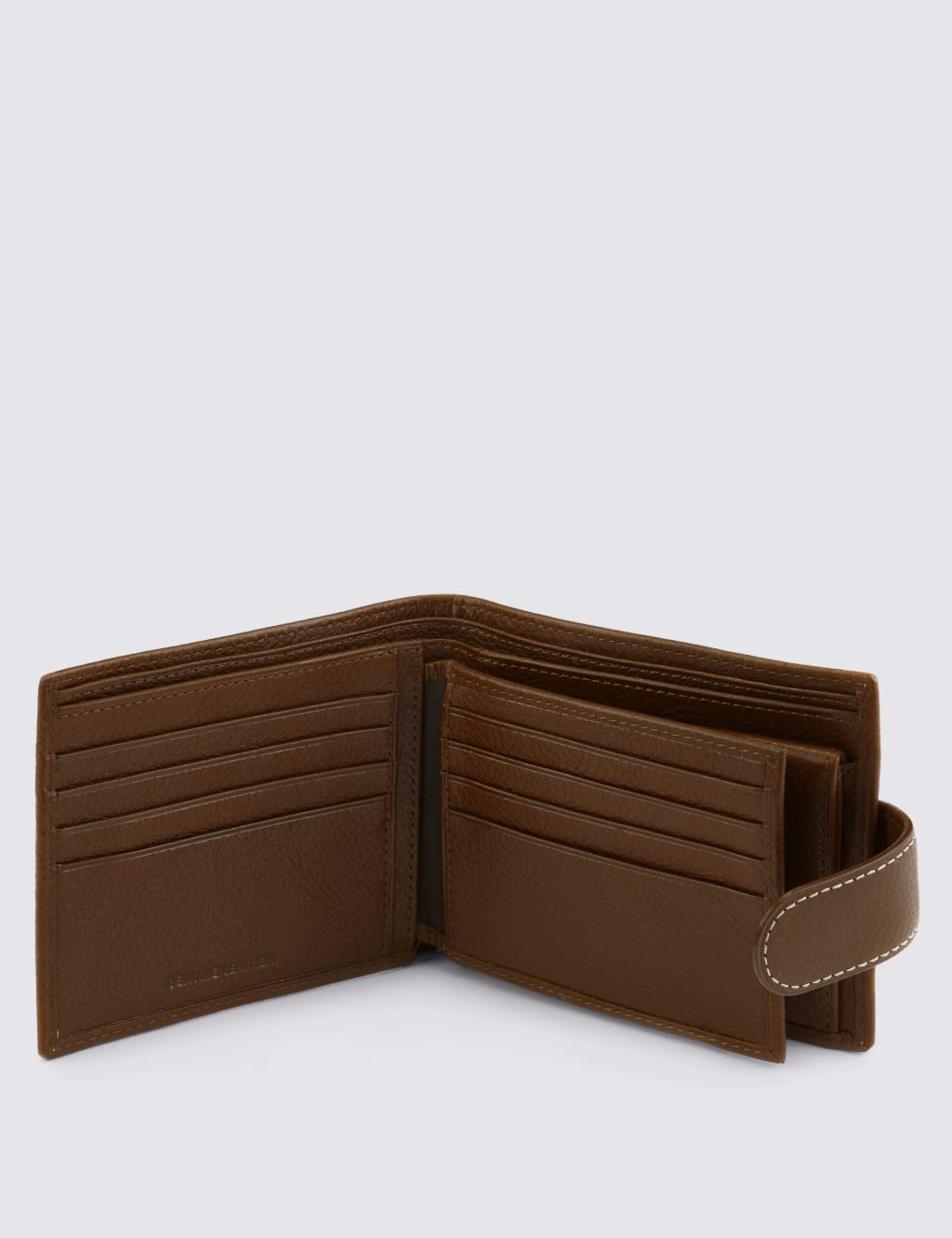 Luxury Leather Coin ID Tab Wallet with Datashield 3 of 4