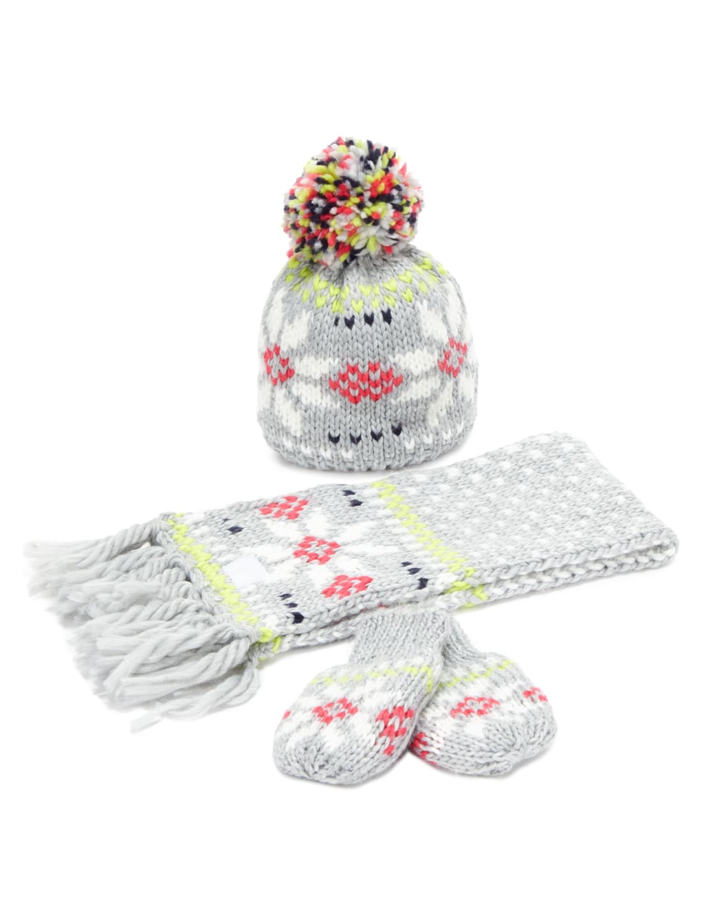 Kids' Fair Isle Hat, Scarf & Gloves Set 1 of 1