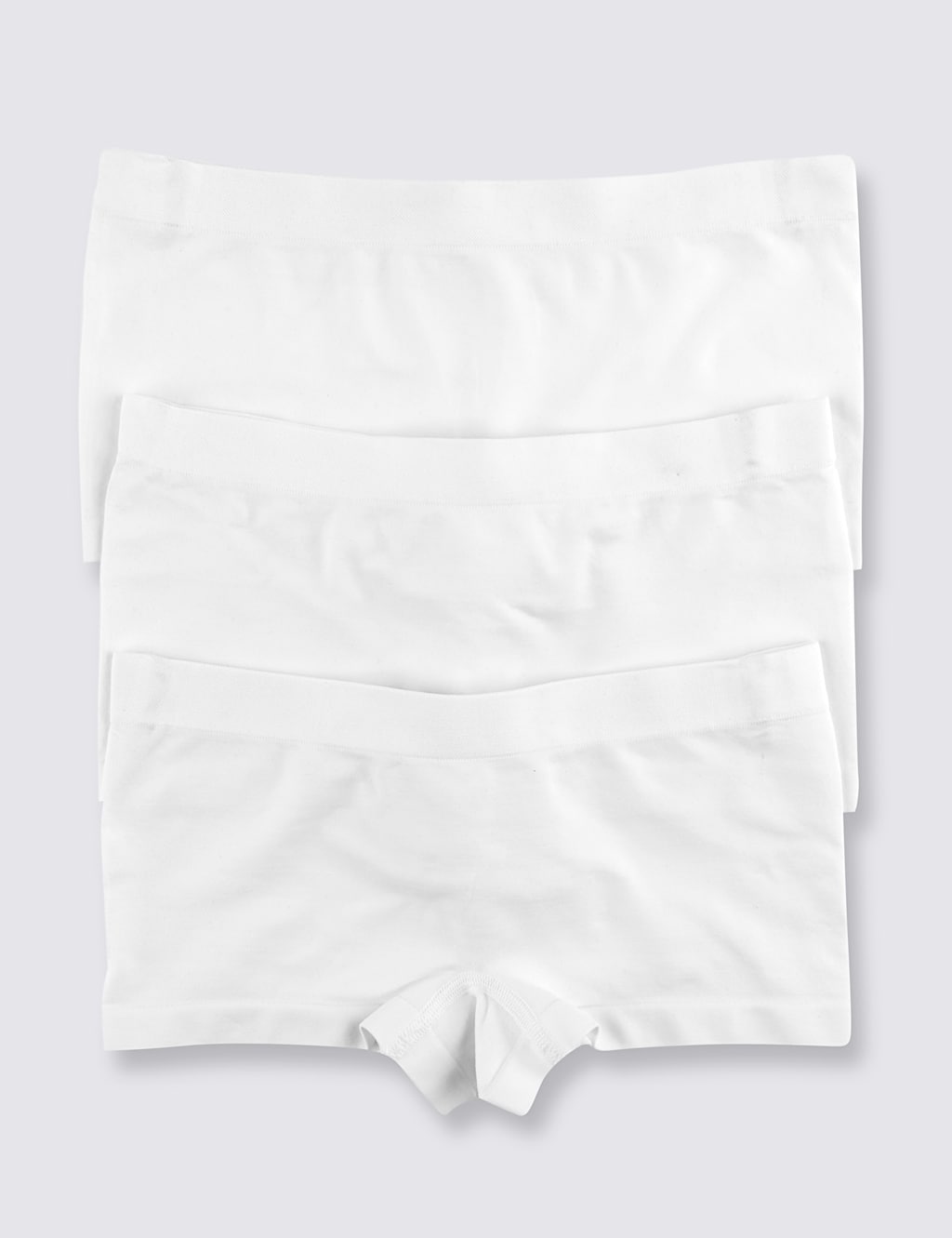 White Seamfree Shorts (6-16 Years) 1 of 2