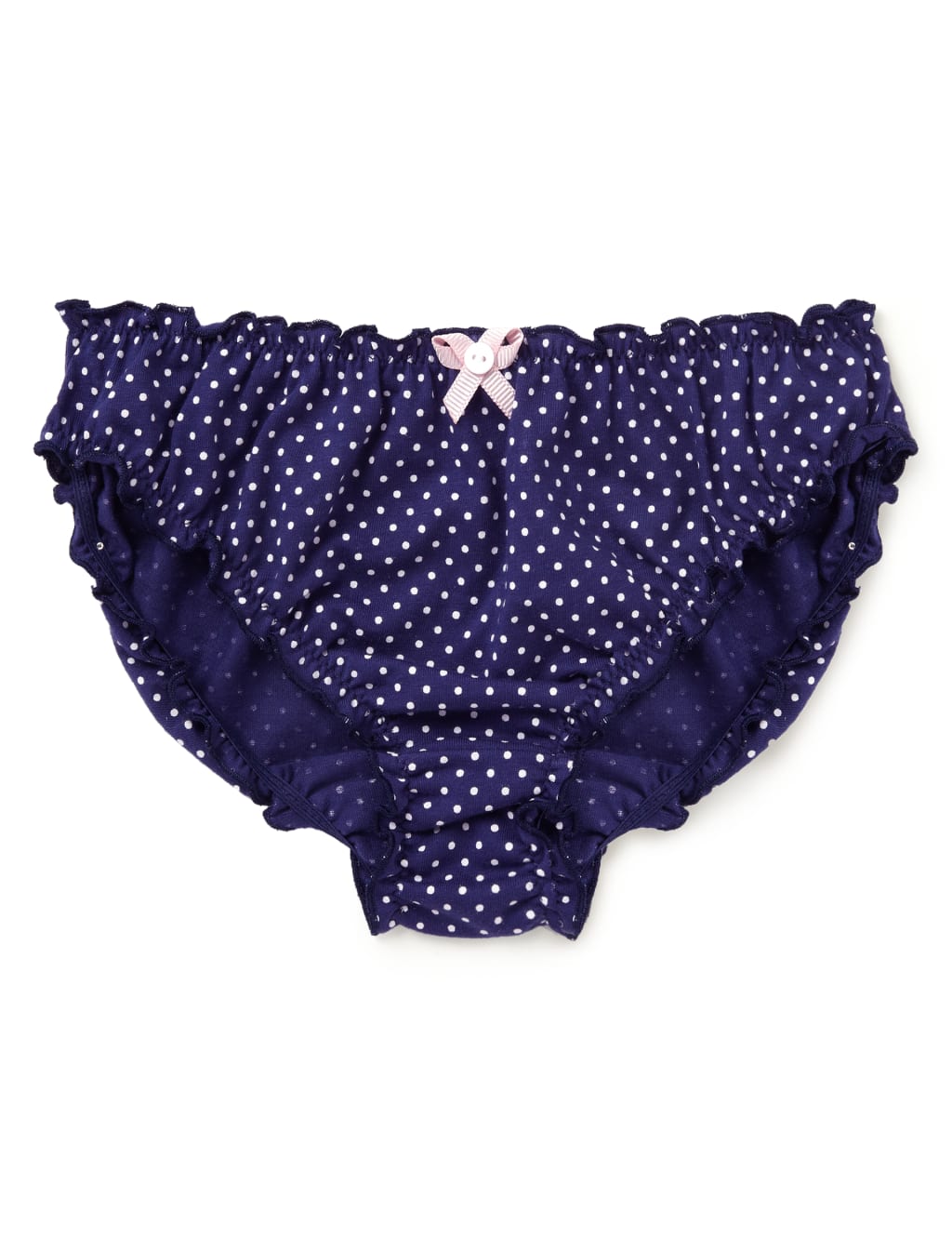 Pure Cotton Spotted Bikini (6-12 Years) 1 of 1