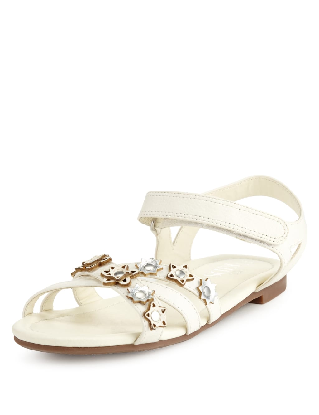 Kids' Floral & Star Appliqué Sandals 1 of 5