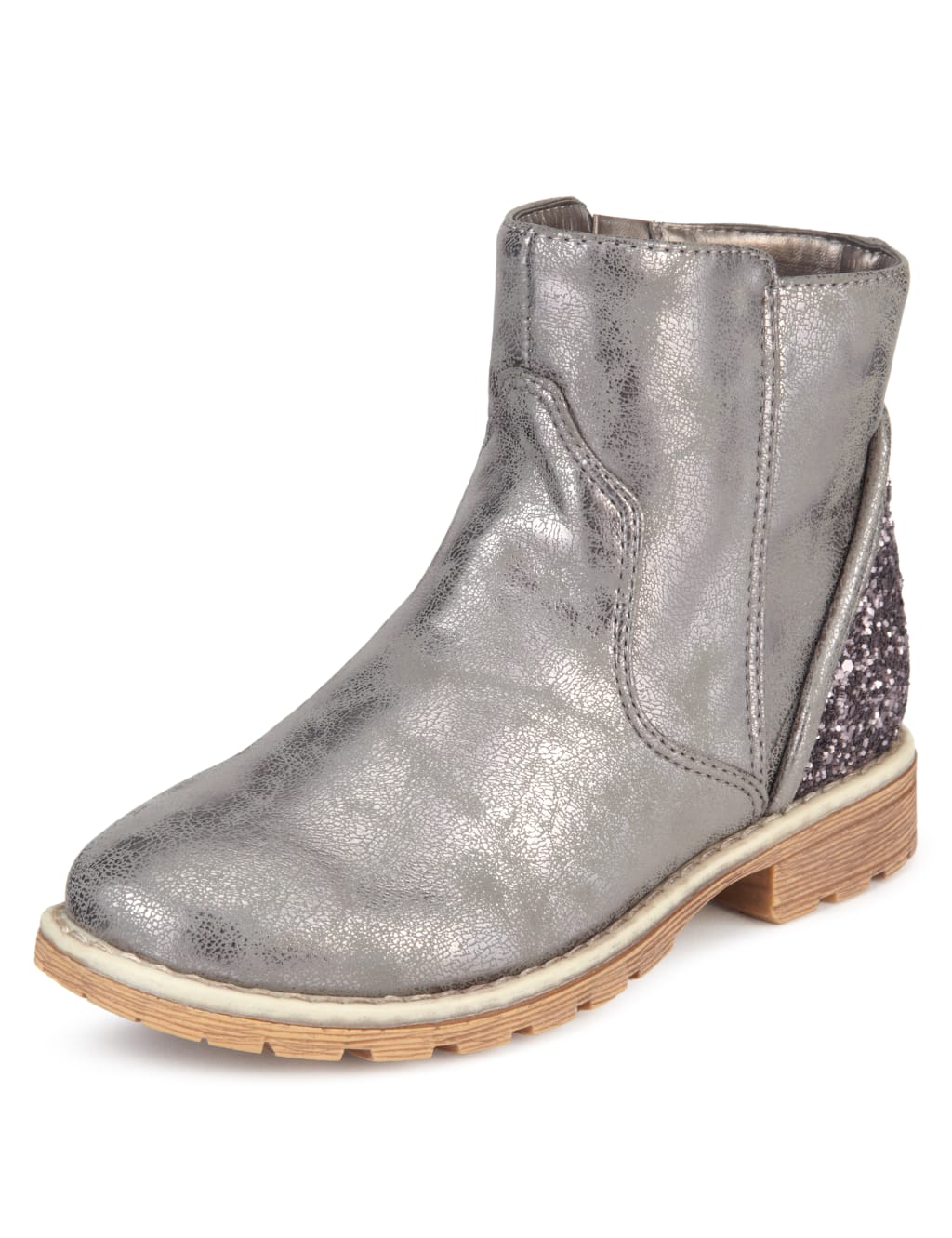 Glitter Back Ankle Boots 1 of 6
