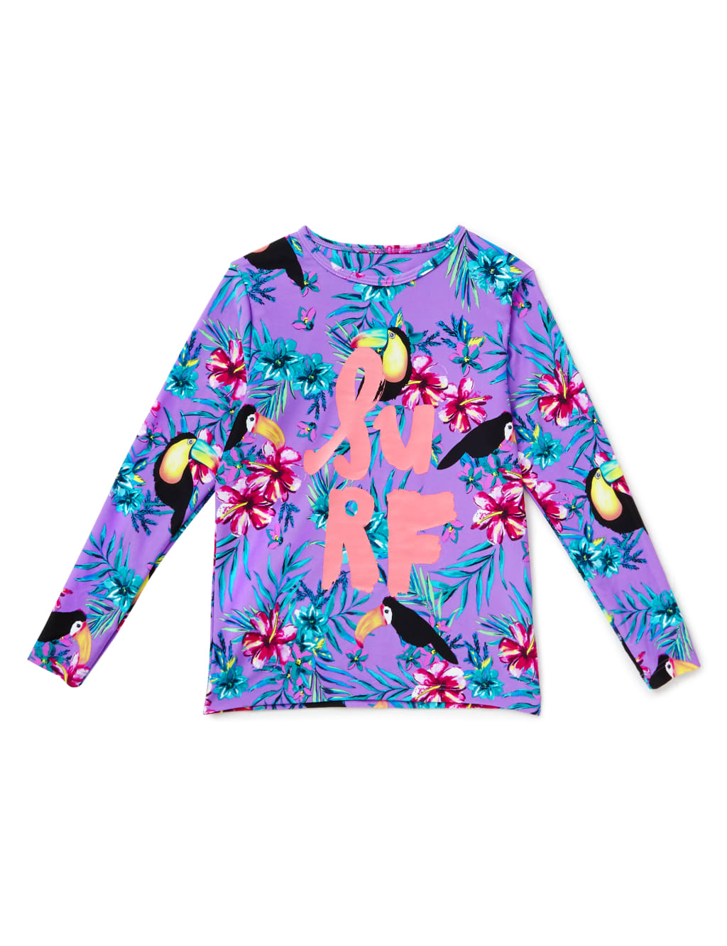 3 Piece Tropical Surf Floral Swimsuit with Chlorine Resistant & Lycra® Xtra Life™ (5-14 Years) 3 of 6