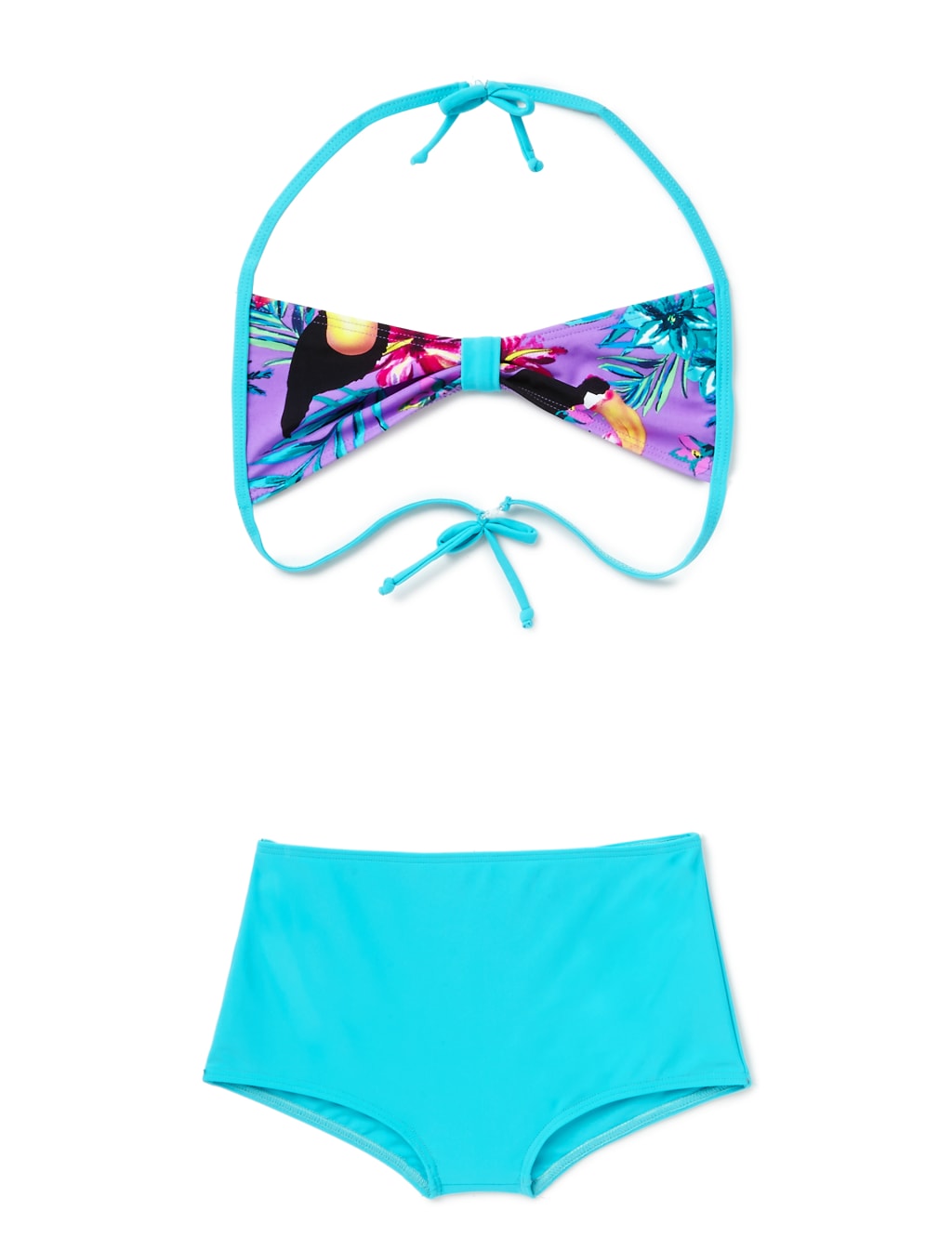 3 Piece Tropical Surf Floral Swimsuit with Chlorine Resistant & Lycra® Xtra Life™ (5-14 Years) 5 of 6